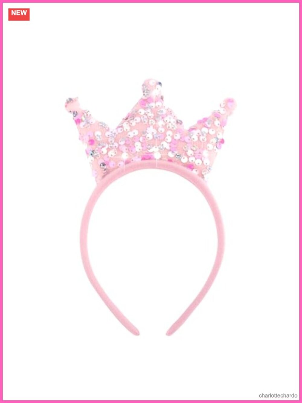 Sequin Crown Headband Sparkly Hair Accessory for Party Prom Cosplay